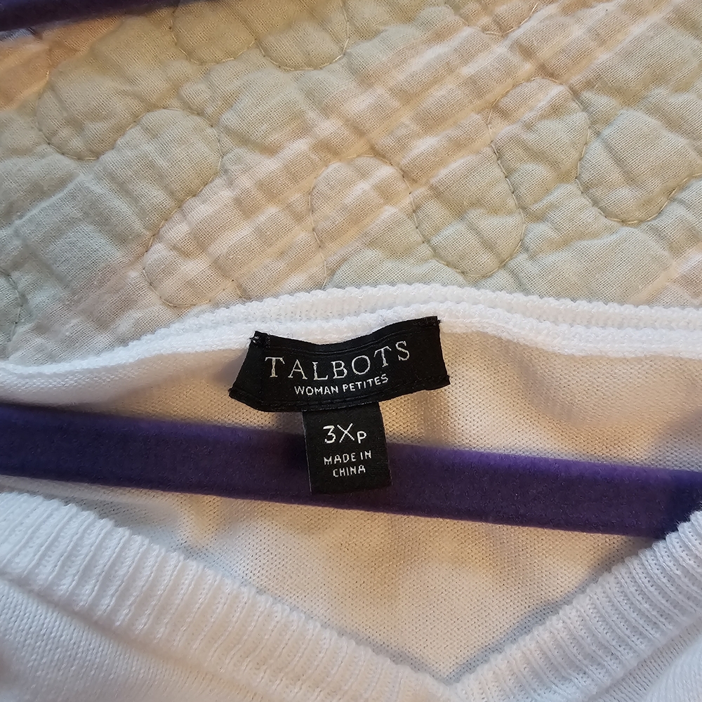 Talbots White Button-Down Shirt - Picture 9 of 10